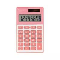 Калькулятор BRAUBERG PK-608, розовый