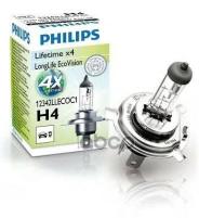 Лампа H4 Lleco 12V 60/55W C1 Philips арт. 12342LLECOC1