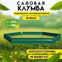 Клумба готовая для сада Delta-Park KS100 (высота 14 см.), зеленый