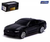 Машина металлическая FORD MUSTANG, 1:64, цвет чёрный матовый