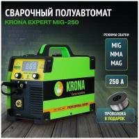 Сварочный аппарат полуавтомат инверторный Krona EXPERT MIG-250 250A, MMA MIG MAG LIFT TIG 5в1/ MIG MAG MMA/ подарок отцу мужу