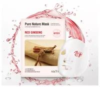 ANSKIN Маска для лица тканевая с красным женьшенем, 25 мл ANSKIN Secriss Pure Nature Mask Pack - Red ginseng