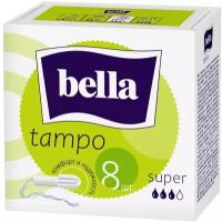 Тампоны без аппликатора Bella Super 3 капель 8 шт