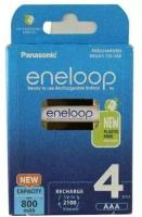 Аккумулятор Panasonic AAA Eneloop 800mAh BL4 BK-4MCDE/4BE, 4шт