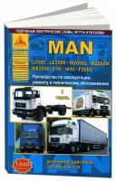 Книга MAN L2000, LE2000, M2000L, M2000M, ME2000, F90, M90, F2000 дизель, электросхемы. Руководство по ремонту и эксплуатации грузового автомобиля. 2 тома. Атласы автомобилей