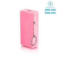 Внешний аккумулятор Valise, арт. PB06, 5200mAh, розовый 1шт