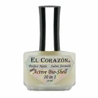 EL Corazon Perfect Nails №439 средство для выравнивания и укрепления ногтей 10 в 1 Active Bio-Shell 16 мл