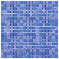 Мозаика Alma NB-BL562 из глянцевого цветного стекла размер 29.5х29.5 см чип 15x15 мм толщ. 4 мм площадь 0.087 м2 на бумаге