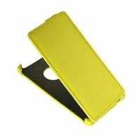 Чехол для Nokia 830 Lumia флип кожзам №1 <желтый>