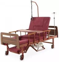 Кровать функциональная MedMos YG-6 с туалетным устройством и функцией кардиокресло, матраc