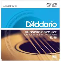 Набор струн D'Addario EJ16 Phosphor Bronze, 1 уп