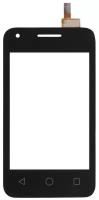 Сенсорное стекло (тачскрин) для Alcatel Pixi 3 4009D черный