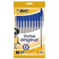 BIC Набор шариковых ручек Cristal Original, 1 мм (830863), 10 шт