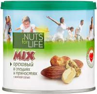 Ореховая смесь Nuts for Life кешью-миндаль-арахис 115 г