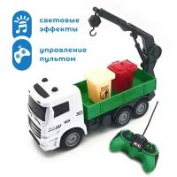 Машинка DA HUA TOYS Мусоровоз на дистанционном управлении Зеленый