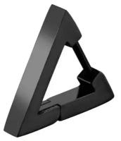 Серьги треугольники одиночные, нержавеющая сталь, черный, для мужчин и женщин, 15мм
