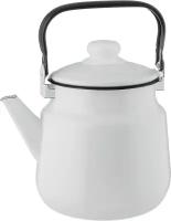 Чайник эмалированный без рисунка 3,5 л