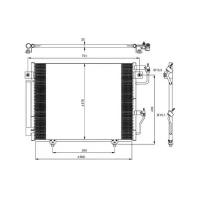 Радиатор кондиционера Nrf 350049 для Mitsubishi Pajero IV