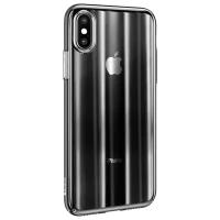 Чехол Baseus Aurora case для Apple iPhone X, Transparent Black