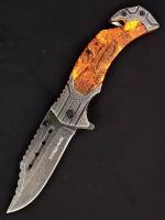 Нож складной автоматический Ножемир Чёткий расклад хищник A-210