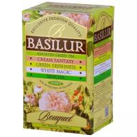 Чай зеленый Basilur Bouquet ассорти пакетированный, 20 пак