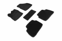Комплект автомобильных ворсовых ковриков 3D Seintex 96533 для Geely Tugella 2020 - н.в. черные