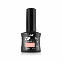 Гель-лак для ногтей KIKI оттенок 17 GEL UV&LED, жемчужно-розовый, 6 мл