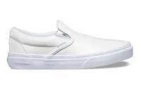 Кожаные кеды Vans Classic Slip-On (Metallic Gore) V004MPJRC белые (36)