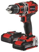 Аккумуляторная дрель Einhell pxc te-cd 18/50 li bl, 18в, 50нм, патрон 13мм, 2x2,0 ач, кейс 4513896