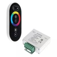 Ecola LED strip RGB RF controller 18A 216W 12V (432W 24V) с кольцевым сенсорным черным радиопультом