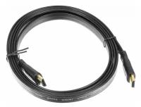 Кабель аудио-видео Buro HDMI 1.4 Flat, HDMI (m) - HDMI (m), ver 1.4, 2м, FLAT, черный [bhp hdmi 2]