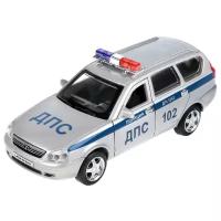 Машина металл свет-звук LADA PRIORA полиция 12 см, двери, Багажник