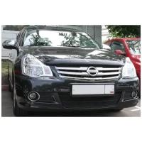 Сетка на бампер внешняя для NISSAN Almera 2013-, черная, 15 мм