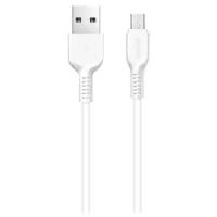 USB кабель-- микро USB FaisON HX20 Rise, 1.0м, круглый, 2.1A, силикон, цвет: белый