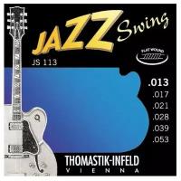 JS113 Jazz Swing Комплект струн для акустической гитары, Medium, сталь/никель, 13-53, Thomastik