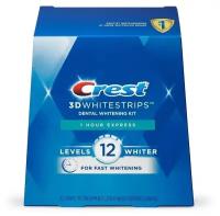 Курс 10 дней | Crest 3D Whitestrips 1-Hour Express – Отбеливающие полоски для зубов (Новый)