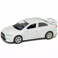 Машинка WELLY MITSUBISHI LANCER EVOLUTION X Белый / модель машины 1:38 с пружинным механизмом