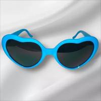 Очки солнцезащитные для девочек в форме сердца/очки подростковые сердечки/чехол в подарок