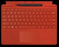 Клавиатура Surface Pro Signature Keyboard Alcantara (Poppy red) RUS + Slim Pen 2