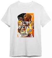 Футболка СувенирShop "Баскетбол/NBA/Kobe Bryant" Белая L