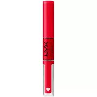 NYX professional makeup Блеск для губ Shine Loud High Pigment Lip Shine, 17 rebel in red