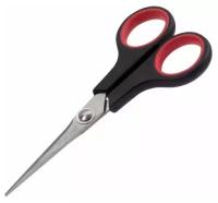 Ножницы Офисмаг Soft Grip 140мм, симметричные ручки, остроконечные, черно-красные (236454), 12шт