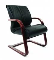 Кресло офисное Chairman 445 WD кожа, black