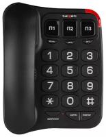 Телефон проводной teXet TX-214 черный, 1 шт
