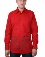 Рубашка Maestro, размер 50/L/182-188/43 ворот, красный