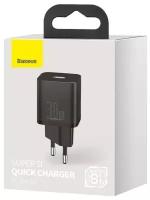 Зарядное устройство Baseus Super Si Quick Charger Type-C 30W EU Black CCSUP-J01