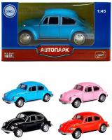 Машинка металлическая Play Smart 1:45 "Volkswagen Beetle" 6525WC / Микс