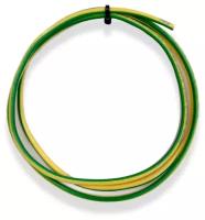 Провод электрический ПуГВ 1х6 мм2 Зелено-желтый, 5м