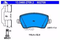 13.0460-2709.2_=Gdb3332! Колодки Дисковые Пnissan Note 1.4/1.6/1.5dci 06>/Renault Clio 1.2-1.6 05> Ate арт. 13.0460-2709.2