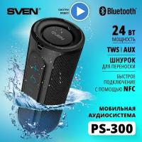 Портативная акустика Sven АС PS-300 черный